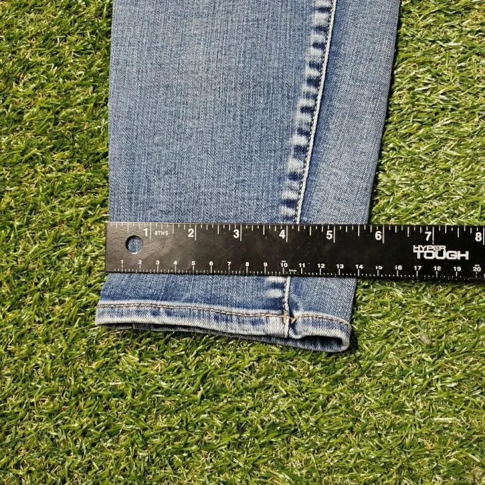 Maurices Womens sz XL Reg Jeans Mid Rise Dark Wash Faded Denim Skinny - Picture 6 of 9